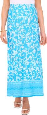 Vince Camuto Floral Print Maxi Skirt