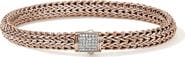 John Hardy Icon Bracelet, 14K Rose Gold, Diamonds