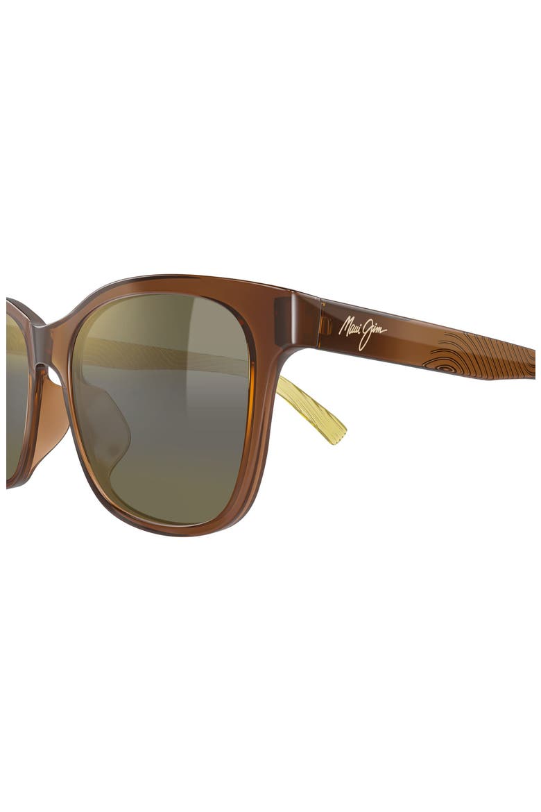 MJ0346SA 54mm Polarized Square Sunglasses, Alternate, color, BROWN