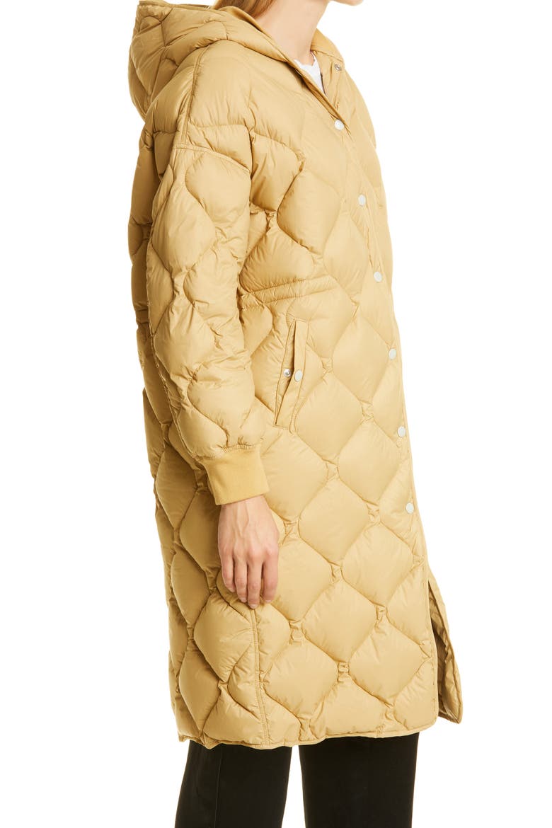 Rudy Long Puffer Coat, Alternate, color, PALE BEIGE