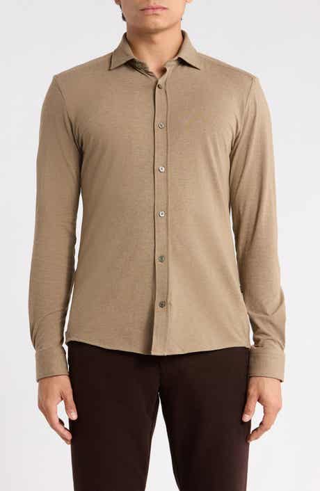 Roan Kent Slim Fit Stretch Cotton Button-Up Shirt