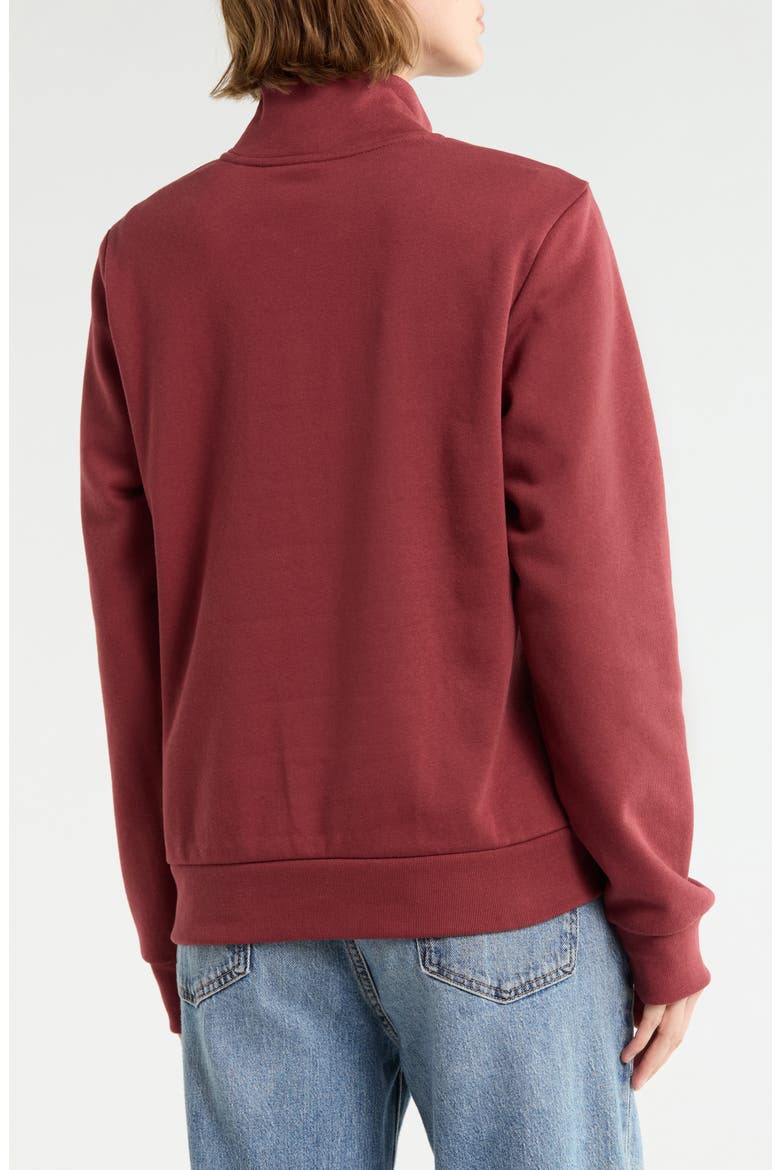 Evolution Simple Dome Regular Quarter Zip Pullover, Alternate, color, SUMAC