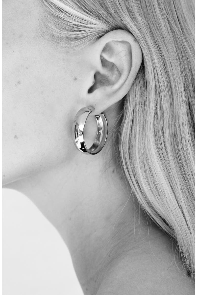 Large Zora Vermeil Hoop Earrings, Alternate, color, 18K GOLD VERMEIL