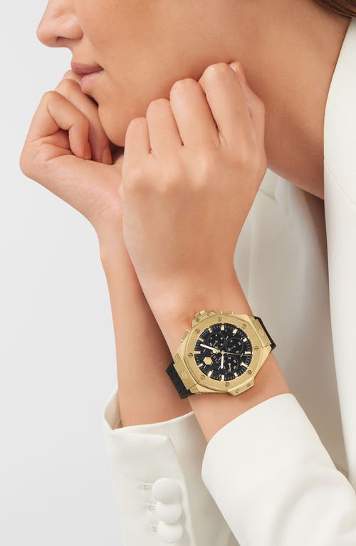 Philipp Plein Royal Silicone Strap Chronograph Watch, 42mm In Gold