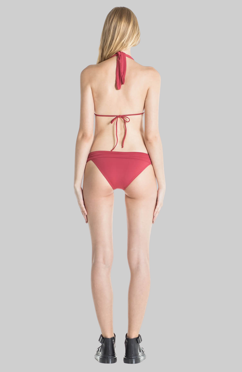 Sauipe Nina Halter Bikini Top With Pads In Terracotta