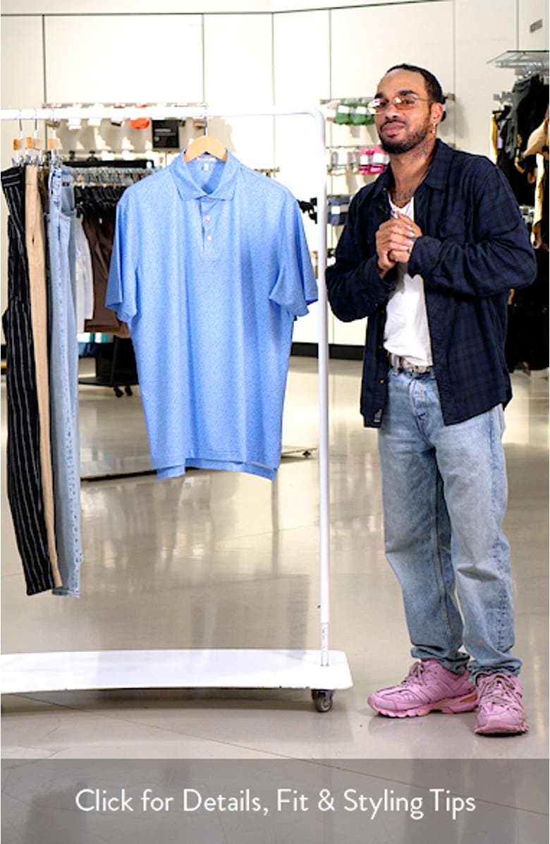 Macaw Stripe Performance Jersey Polo, sales video thumbnail