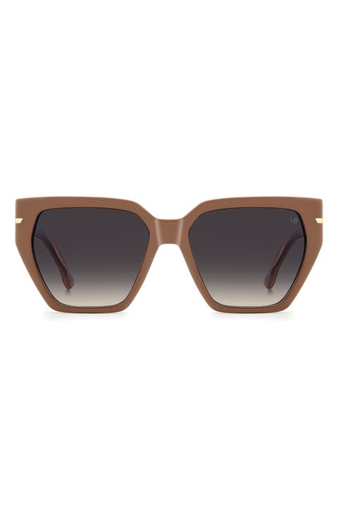 57mm Gradient Square Sunglasses
