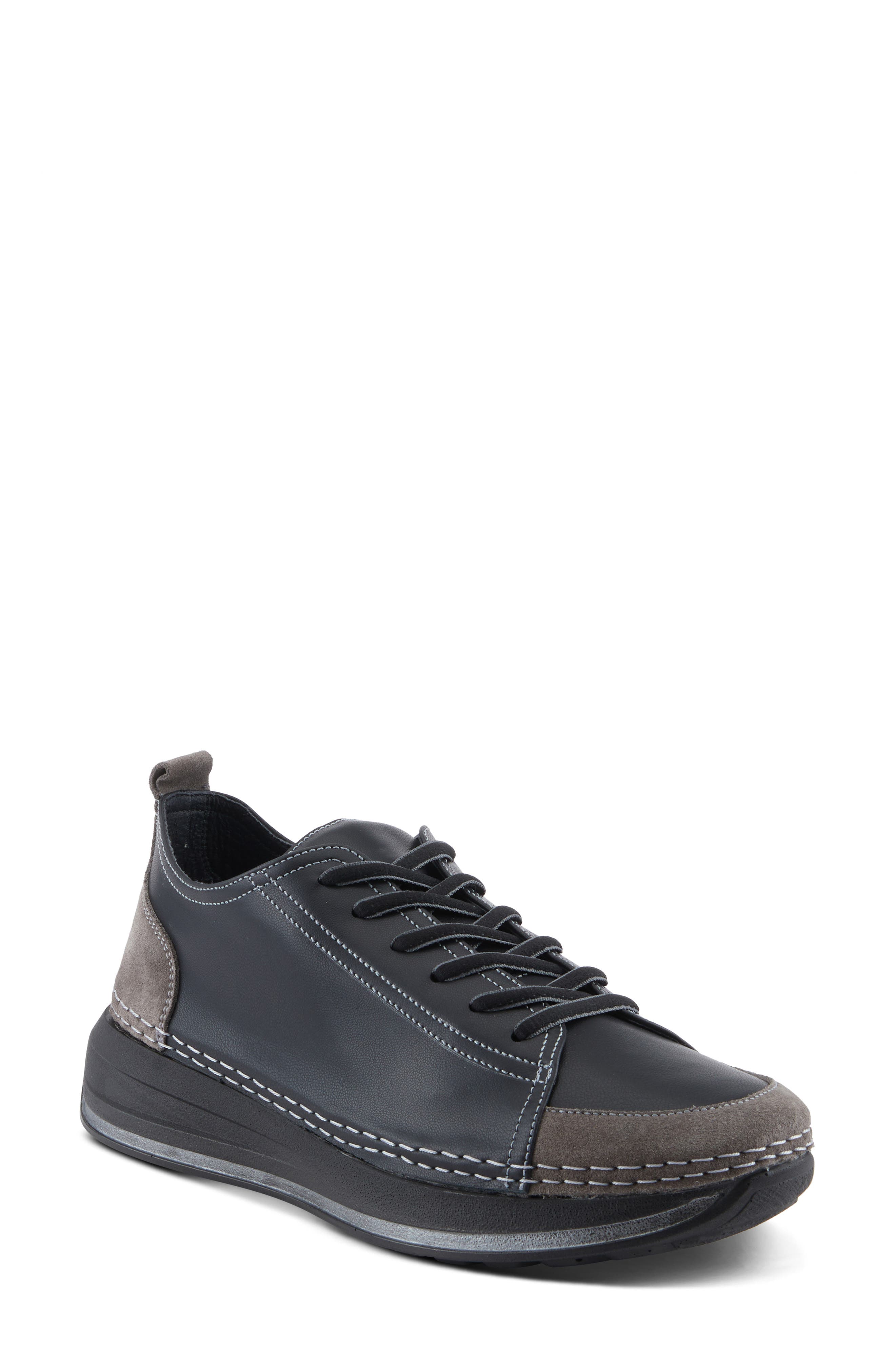 Spring Step Angolan Sneaker, Main, color, Black