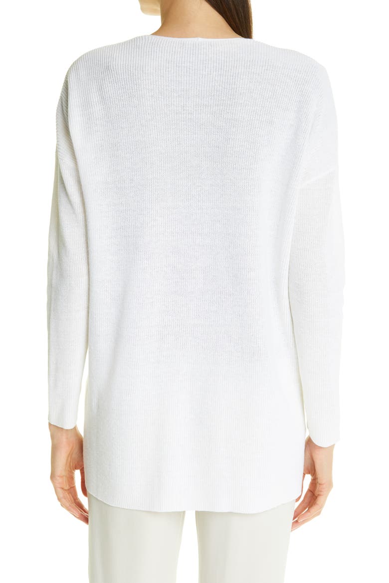 Boxy Open Front Cardigan, Alternate, color, WHITE