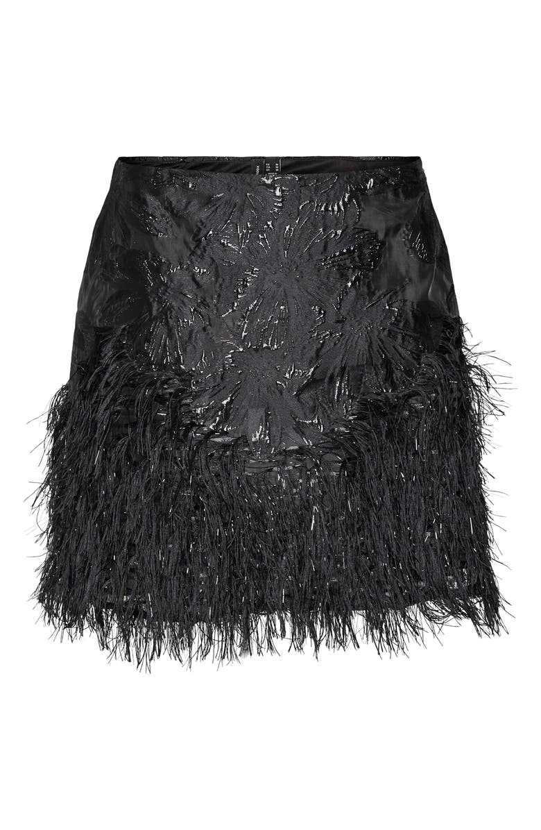 VERO MODA Susse High Waist Fringe Metallic Skirt, Alternate, color, 