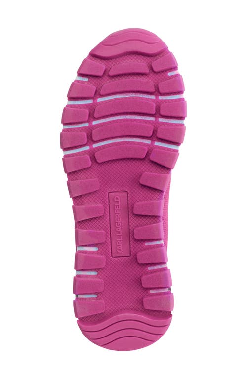 Shop Karl Lagerfeld Mirren Slip-on Wedge Sneaker In Fuchsia