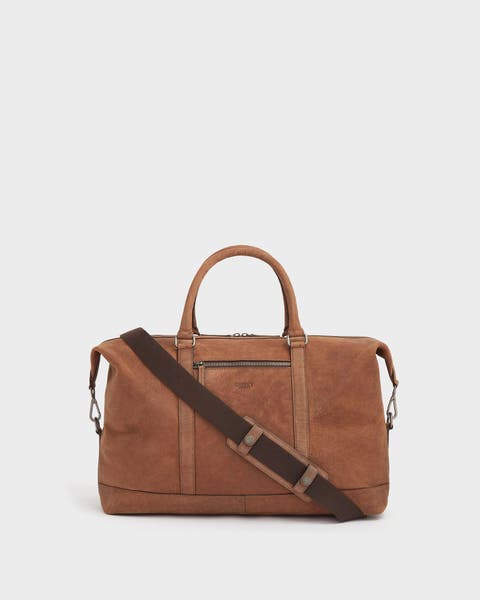 The Clayton Leather Weekender