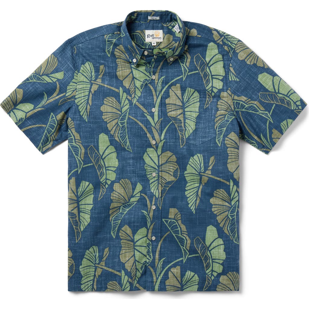 Reyn Spooner Trailing Taro Short Sleeve Cotton Blend Button-down Shirt In Multi