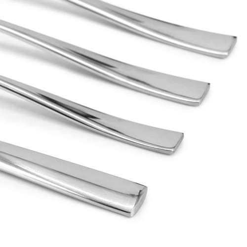 Oster Stonington 20 Piece Flatware Set With Steak Knives In Silver