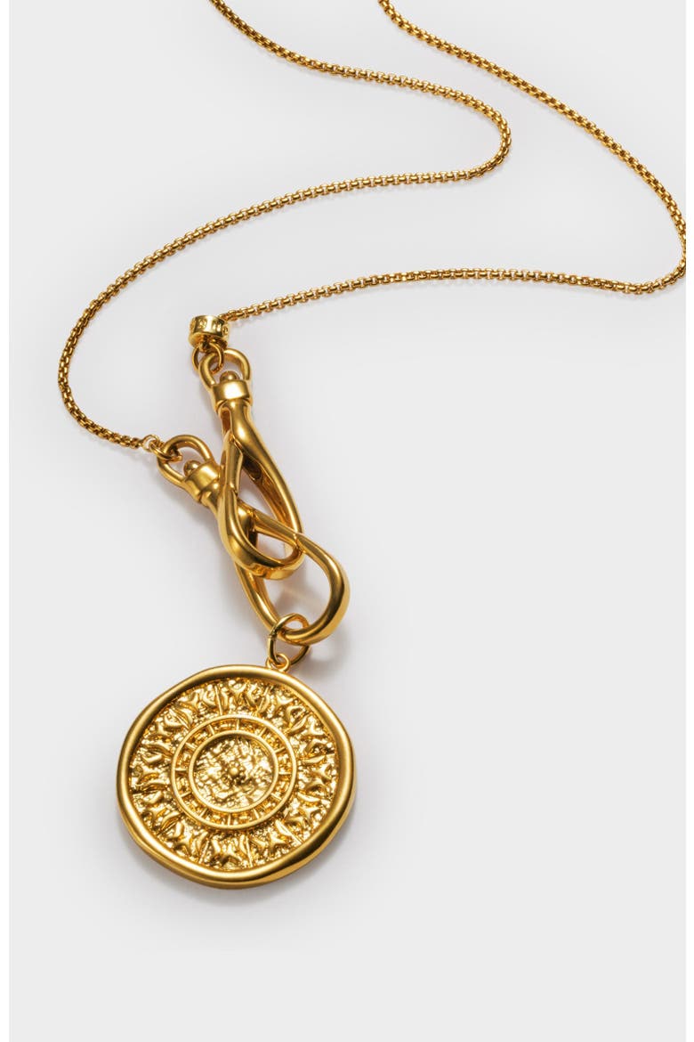 Ophena Necklace, Alternate, color, Gold