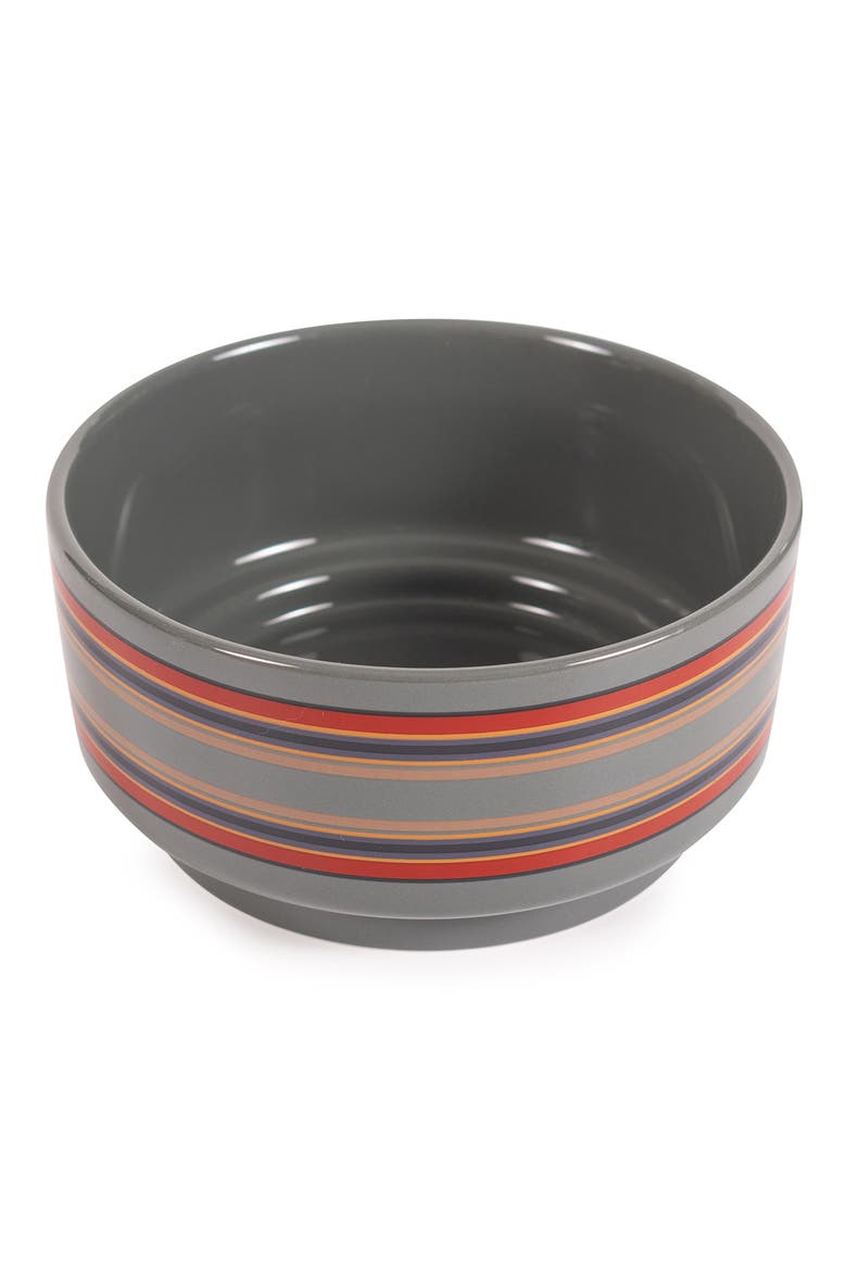 Ceramic Pet Food Bowl, Alternate, color, VINTAGE CAMP GREEN
