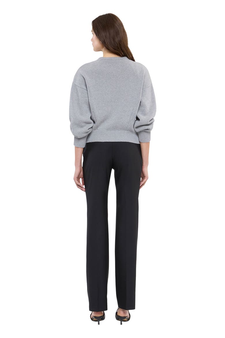 Cashmere Knit Sweatshirt, Alternate, color, HEATHER GREY