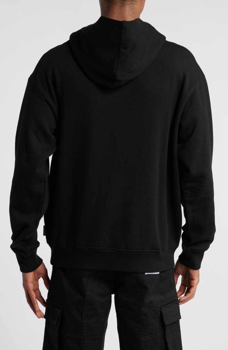 ICECREAM Running Dog Appliqué Hoodie, Alternate, color, Black