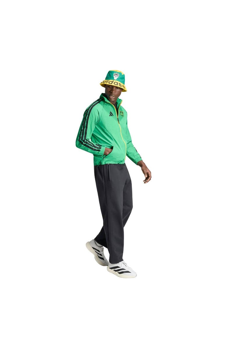 adidas Men's adidas Green Jamaica National Team Anthem Full-Zip Jacket, Alternate, color, Green