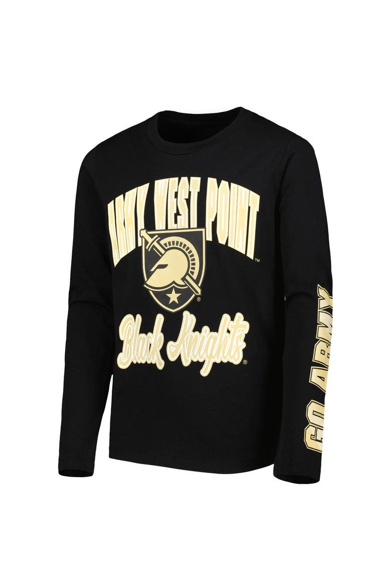 Youth Black/Gold Army Black Knights Game Day T-Shirt Combo Pack, Alternate, color, Black