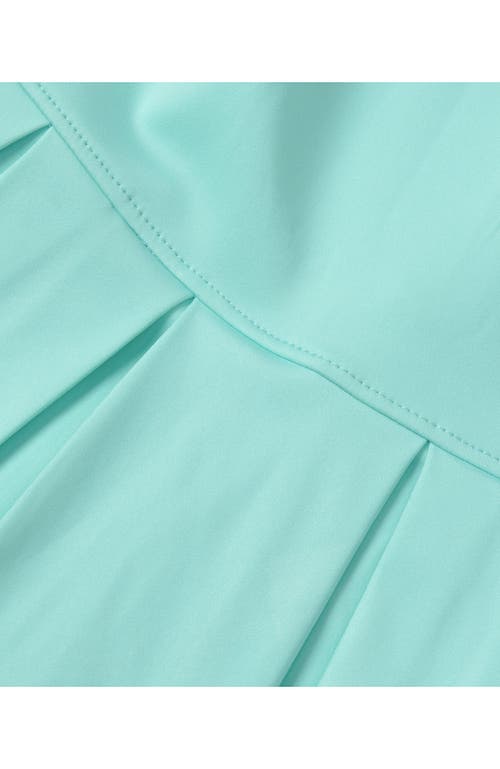 Lands' End Girls Plus Athletic Active Tank Top Dress In Aruba Blue