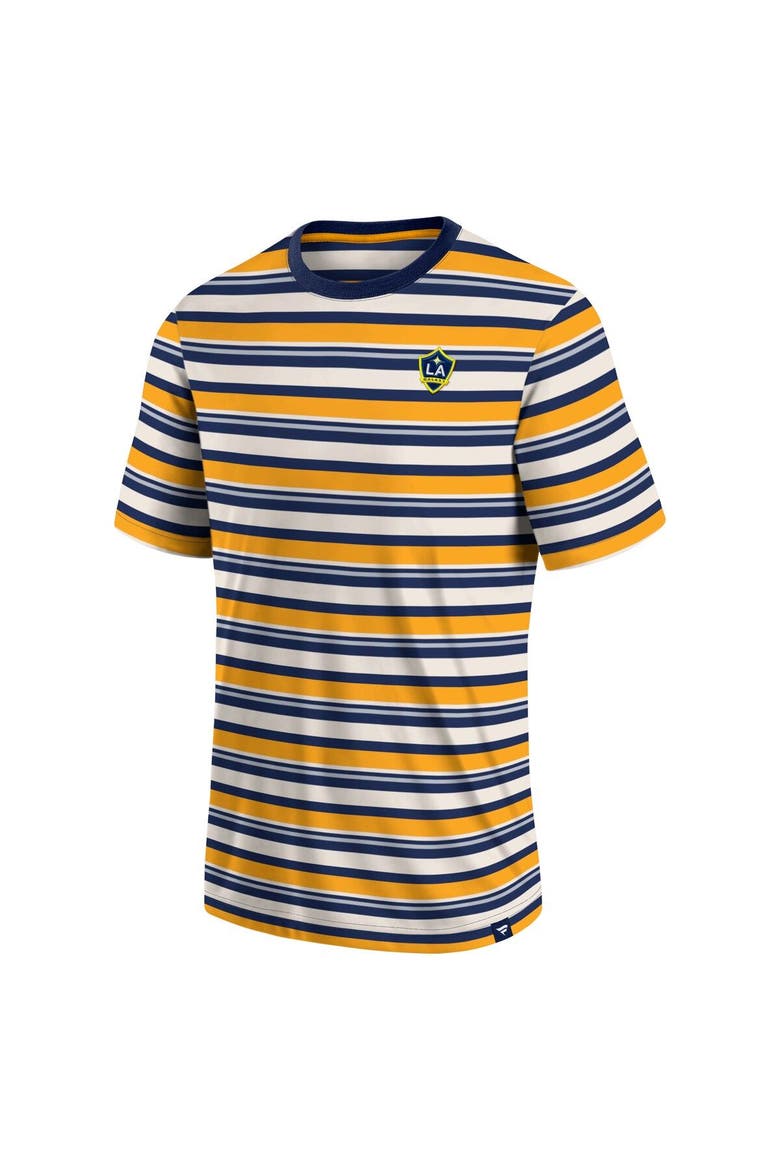 Men's Fanatics Branded Gold LA Galaxy Shot Clock Stripe T-Shirt, Alternate, color, Gold