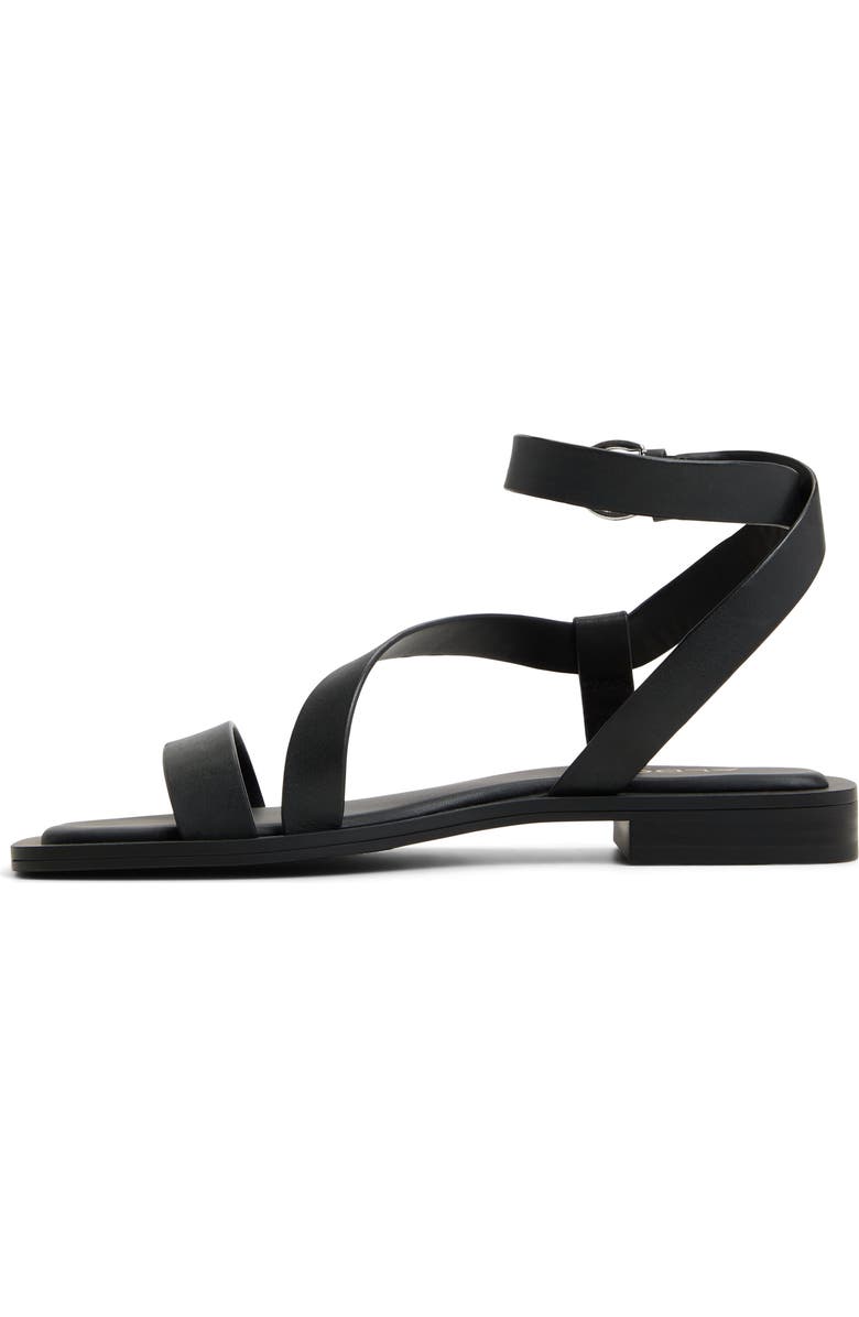ALDO Grugar Ankle Strap Sandal, Alternate, color, Charcoal