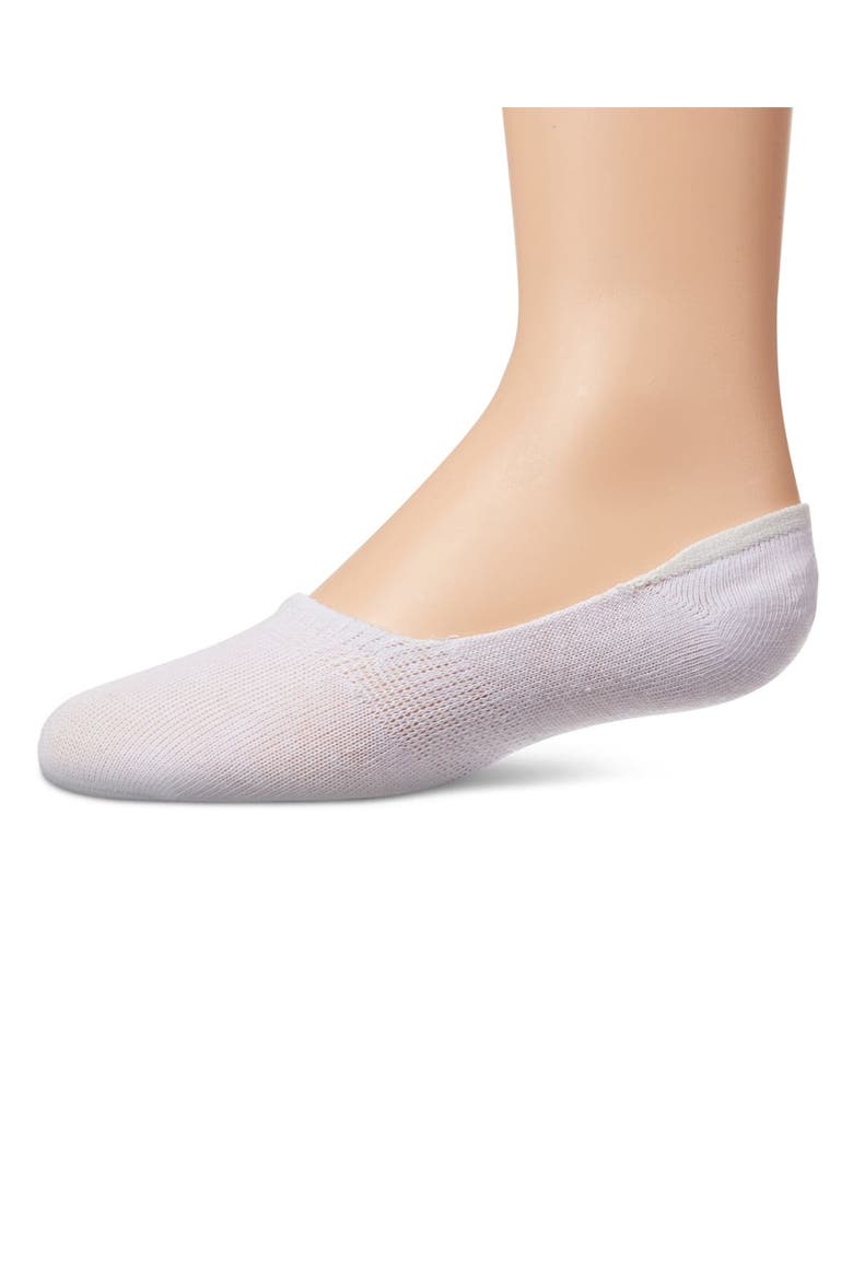 3 Pair Pack Hi-Cut Liner Socks, Main, color, White-White-White