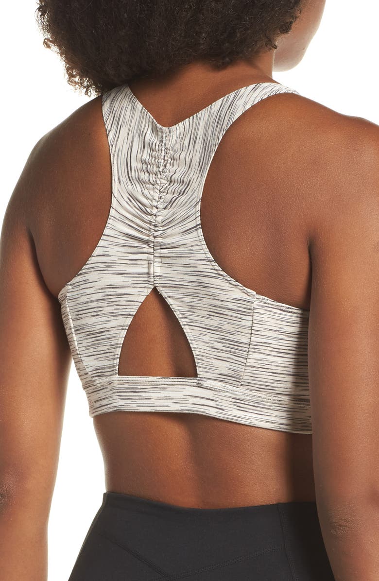 Zella Sheer Drama Element Sports Bra, Alternate, color,