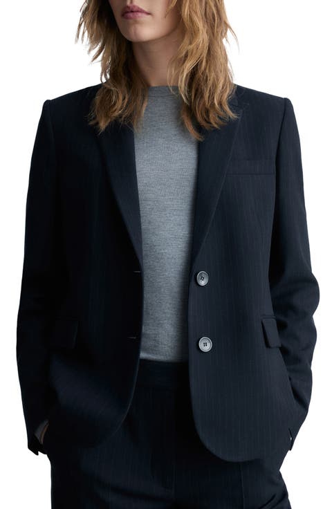 Pinstripe Suit Blazer