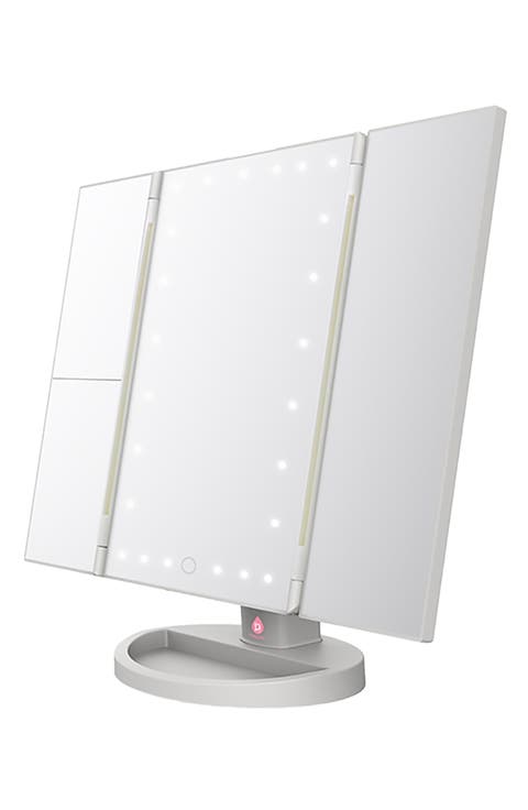 Tri-Fold LED Vanity Makeup Mirror
