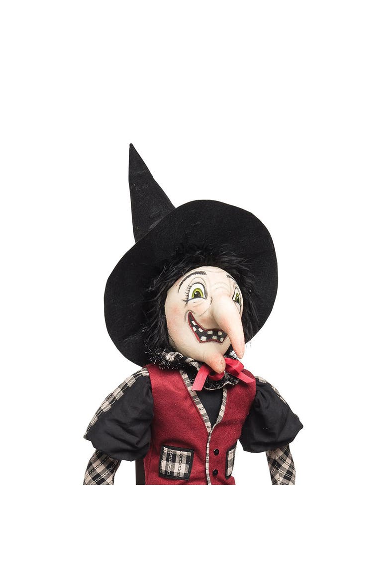 Imogene Witch Halloween Joe Spencer Gathered Traditions Figurine, Alternate, color, Black