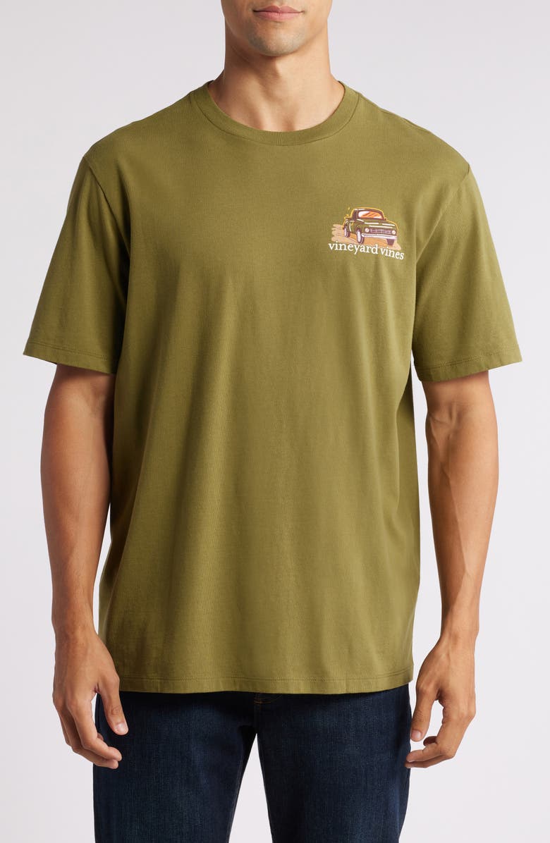 vineyard vines Autumn Car Ride Cotton Graphic T-Shirt, Main, color, 