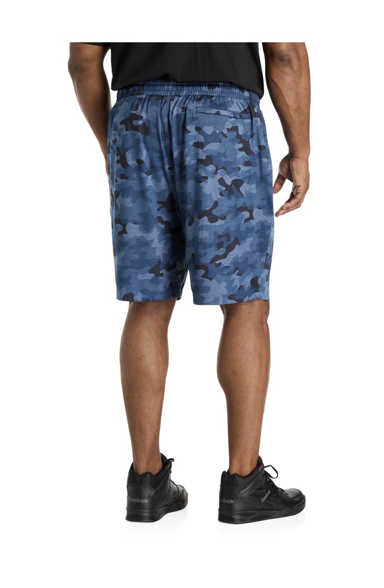 Reebok Big & Tall Camo Performance Shorts, Alternate, color, Blue Camo