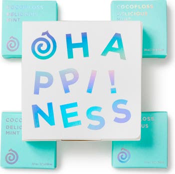 Happiness 4-Pack Mint Dental Floss $36 Value