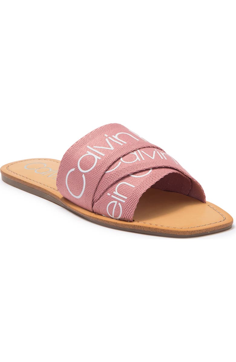 Calvin Klein Bainy Flat Sandal, Main, color,