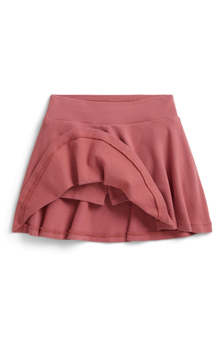 Kids' Stretch Cotton Mesh Skort, Alternate, color, PINK