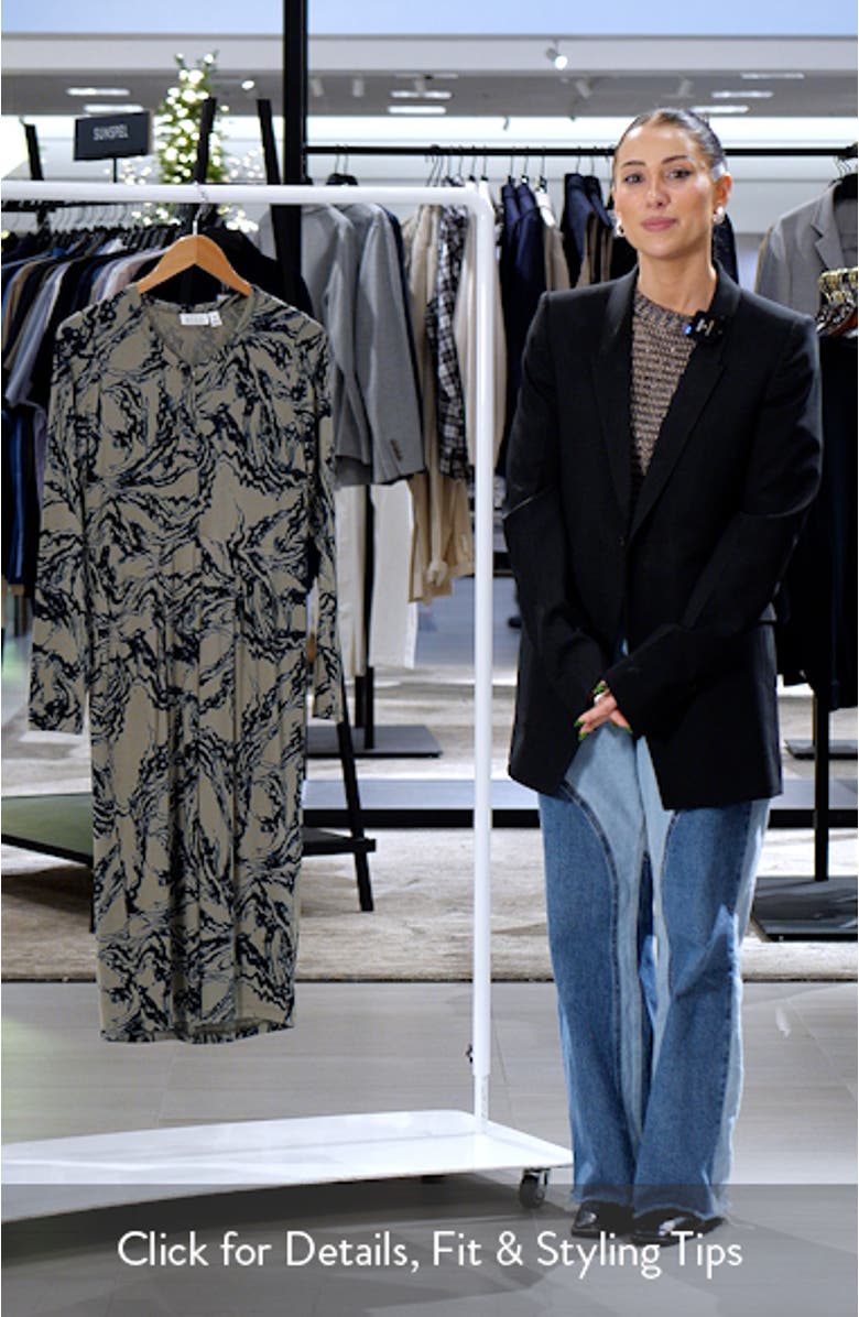 Namoli Print Long Sleeve Dress, sales video thumbnail