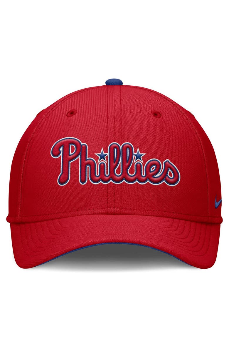 Nike Men's Nike Red Philadelphia Phillies Primetime Rise Dri-FIT Flex Hat, Alternate, color, Red