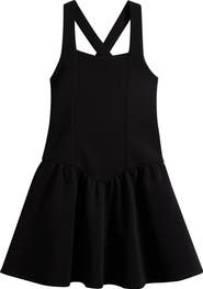 Ava & Yelly Kids' Cross Back Drop Waist Dress