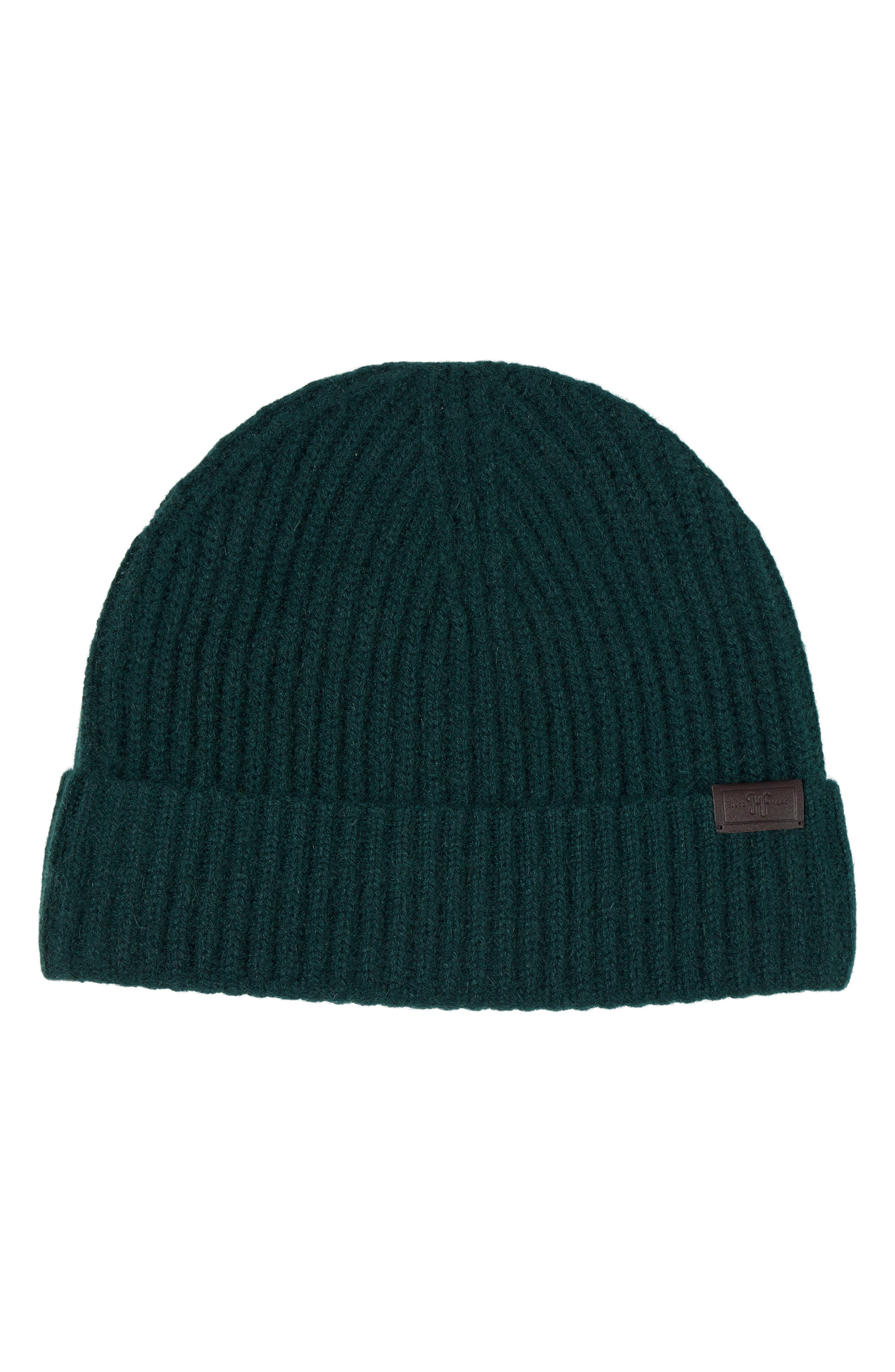 Hickey Freeman Cashmere Cardigan Stitch Beanie