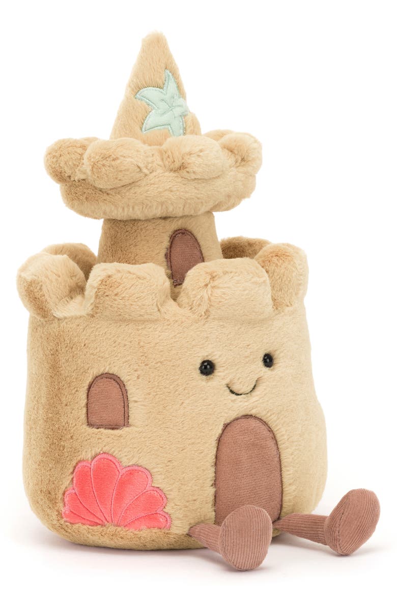 Jellycat Amusable Sand Castle Plush Toy, Main, color, 
