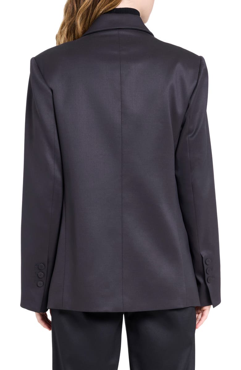 TWP Harper Double Breasted Tuxedo Jacket, Alternate, color, Black