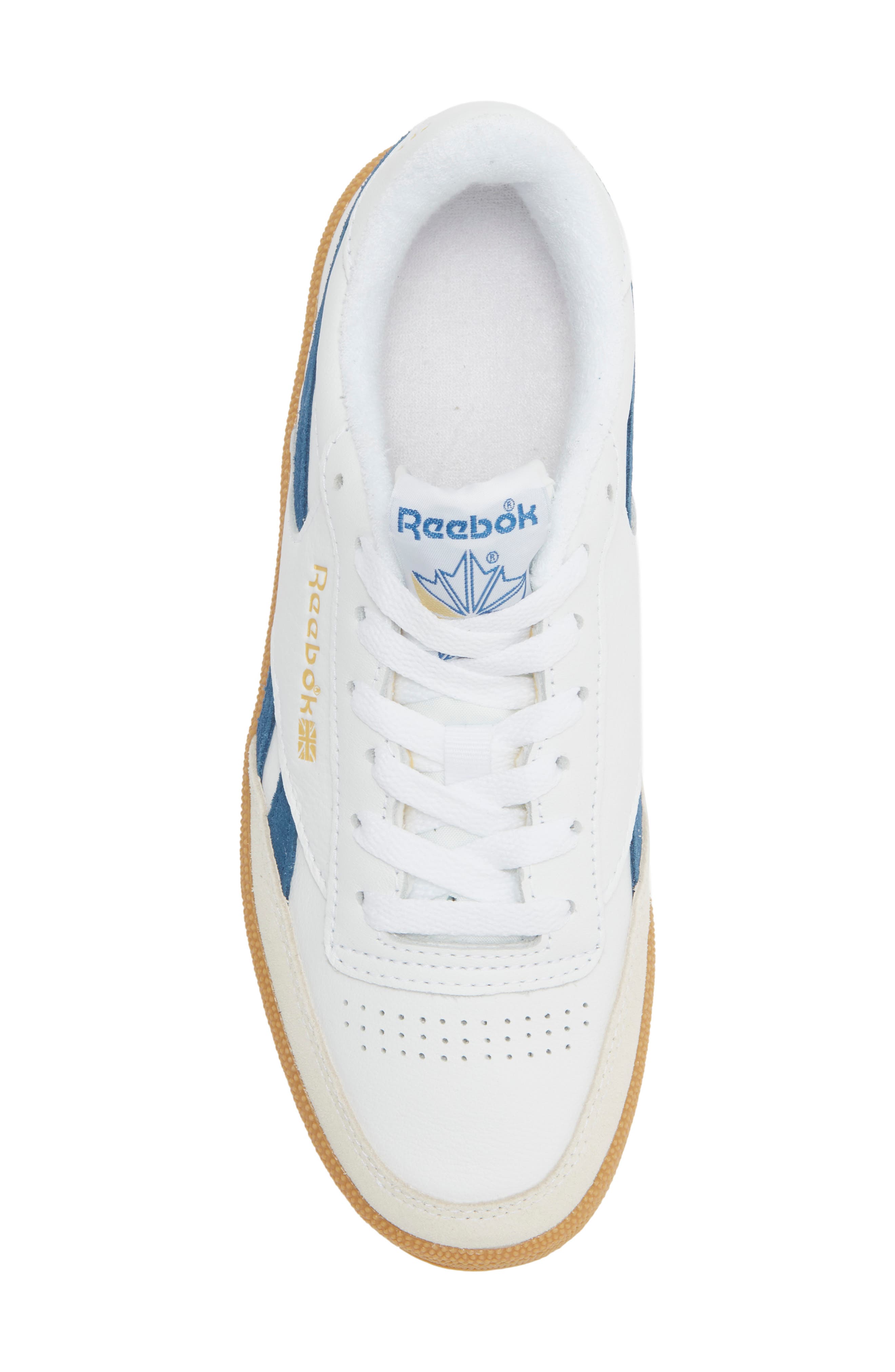 Club C Revenge Sneaker, Alternate, color, WHITE/ATHLETICBLUE/GUM