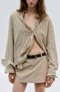 MANGO Checked Cotton Shirt
