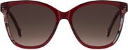 Carolina Herrera 56mm Gradient Butterfly Sunglasses