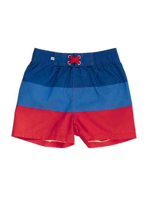 Shop Ruggedbutts Baby Upf50+ Americana Swim Trunks
