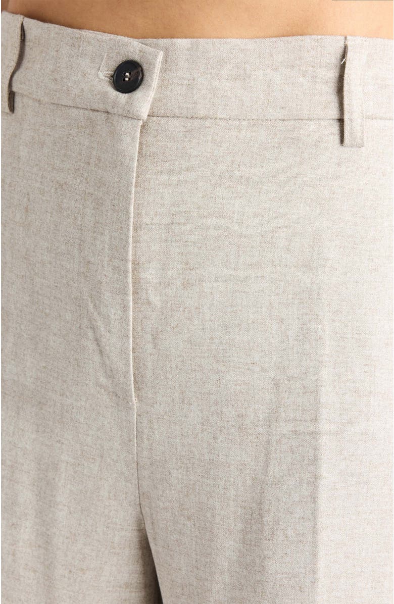 Santorelli Clarice Straight Leg Pants in Soft Viscose Blend, Alternate, color, Beige