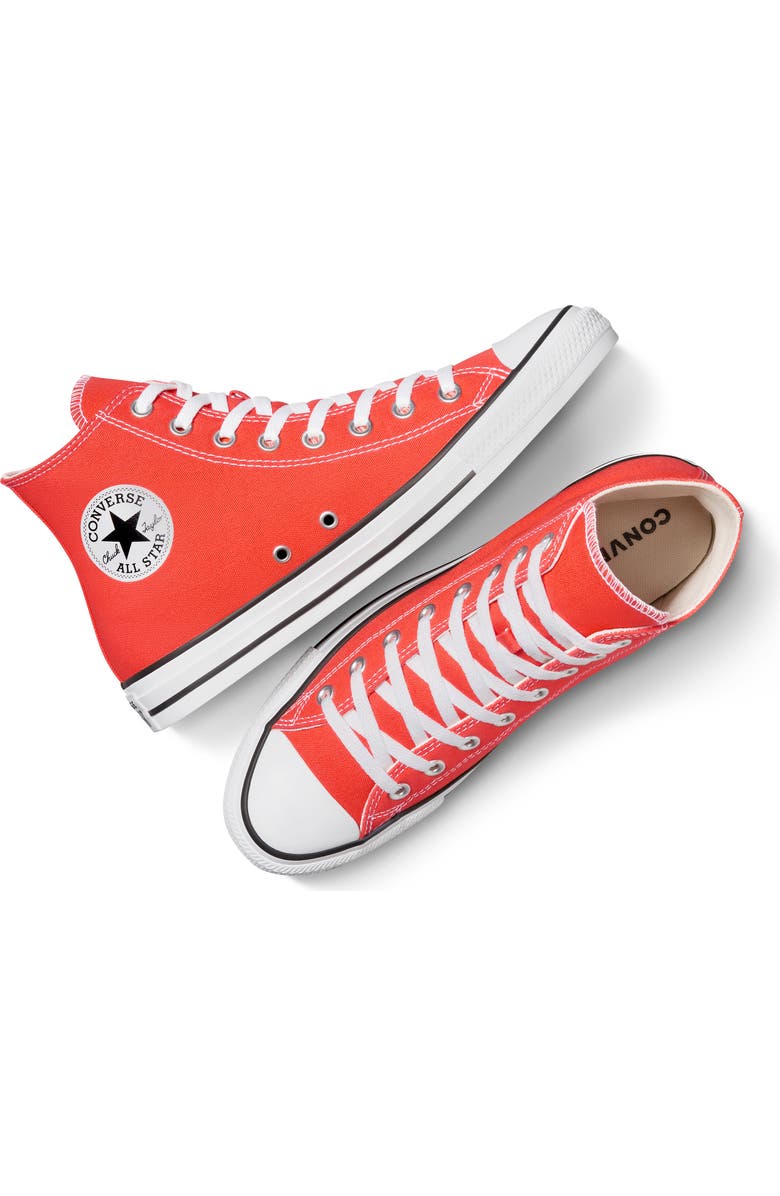 Converse Chuck Taylor<sup>®</sup> All Star<sup>®</sup> High Top Sneaker, Alternate, color, Vermillion Red