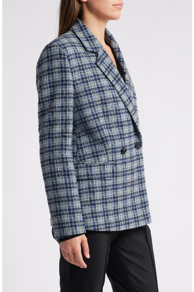 Janka Double Breasted Plaid Blazer, Alternate, color, OPEN MISC